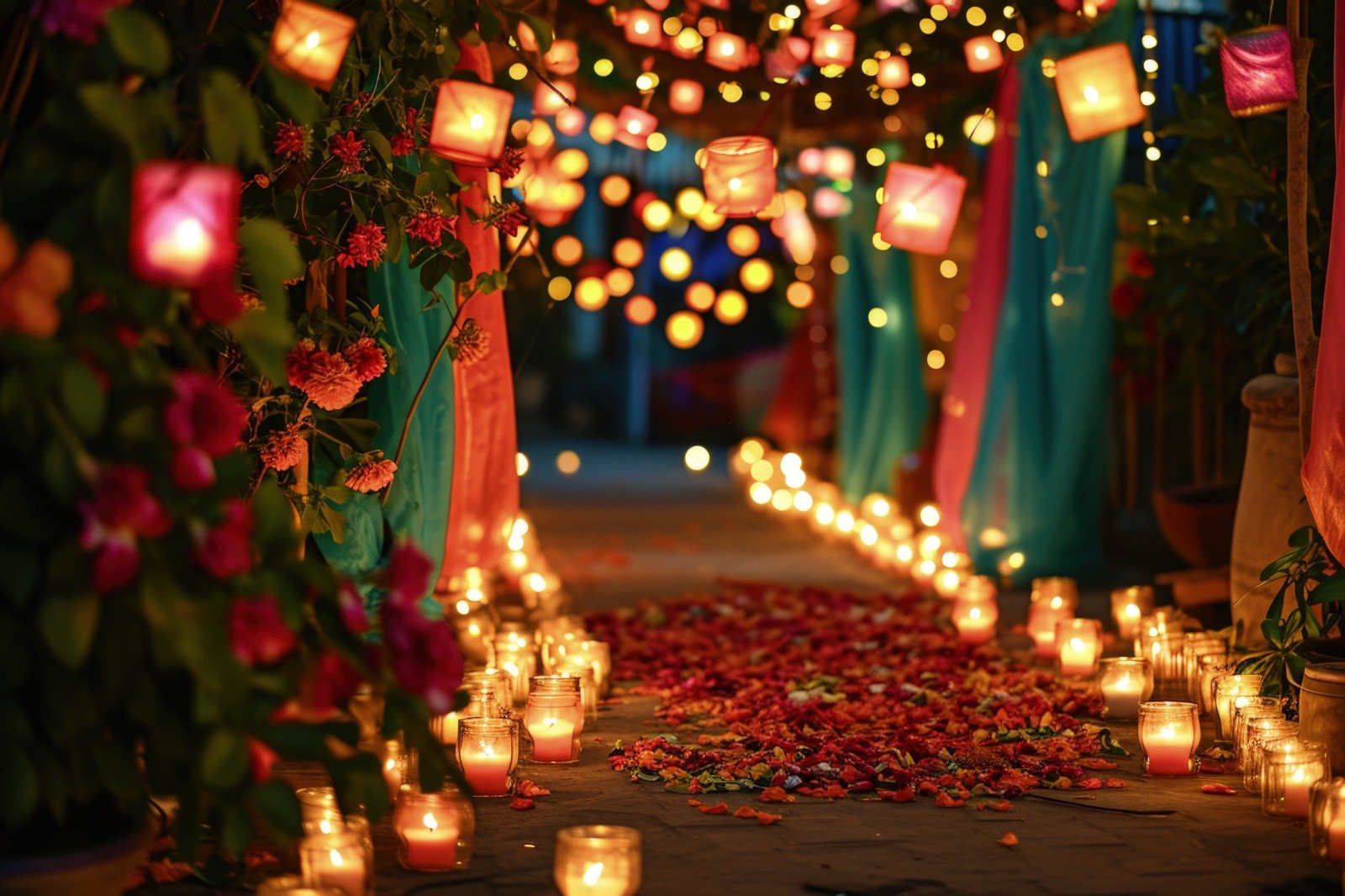 Beautiful wedding venue decoration by Wedforever